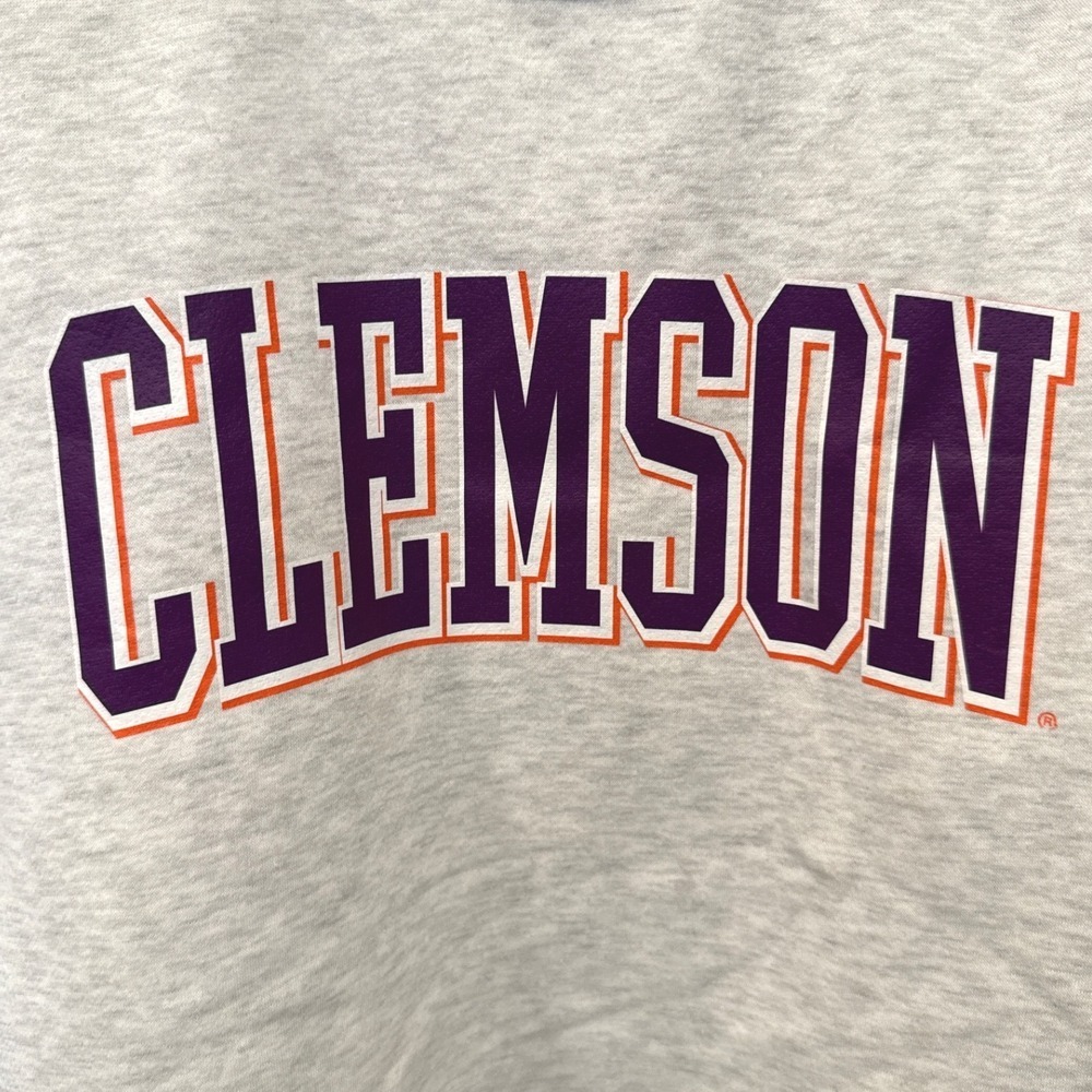 Gameday Couture Clemson Tigers Gray Collegiate Sweatshirt ACC Sequin Hem Sz L - Picture 4 of 7